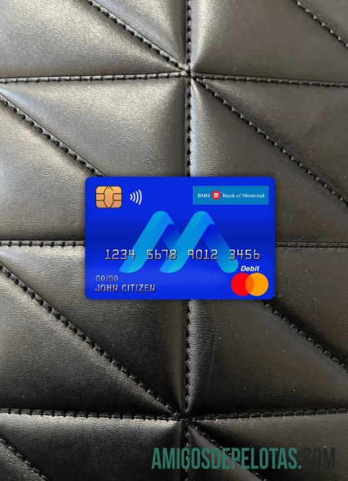 Canadá BMO Bank Of Montreal Bank Master Cartão de Débito Photolook Front baixar para verificação